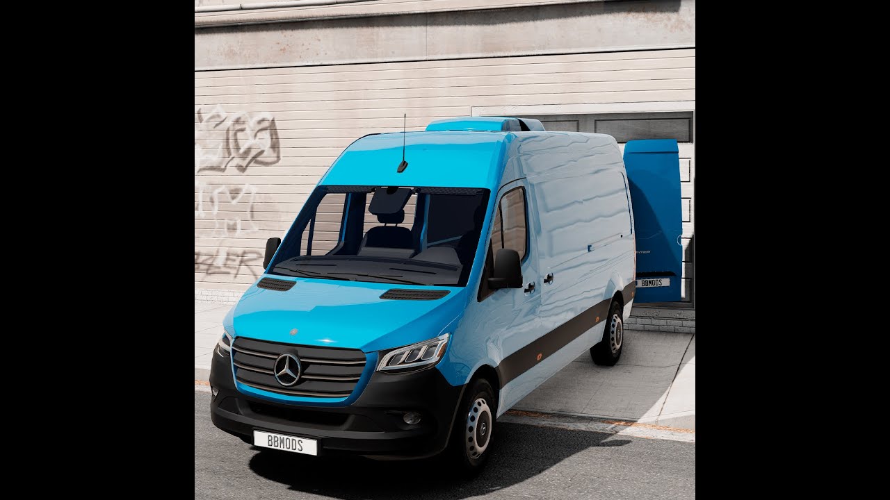 Mercedes-Benz Sprinter 2018 for BeamNG Drive from BBMods
