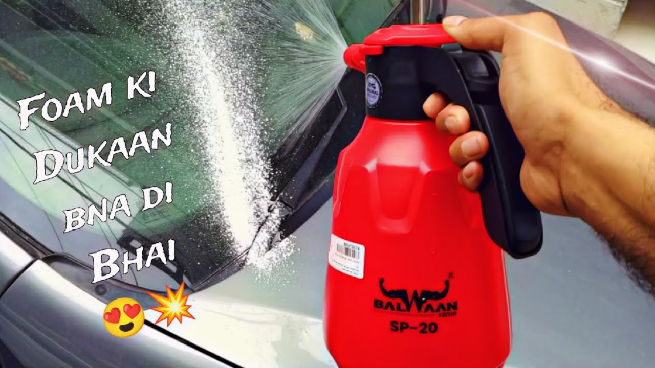 Super Big Foam Cannon wo bhi Portable is Here 😝😀 Balwaan SP 20 Unboxing and TEST 🧯