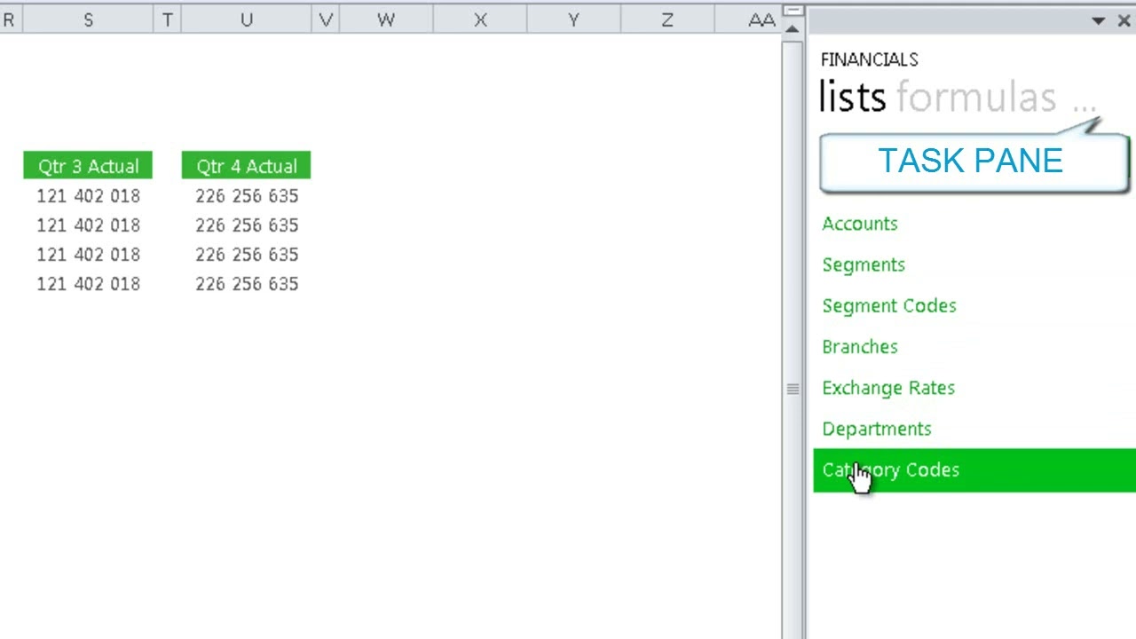 Sage Evolution: Intelligence Report Designer Task Pane