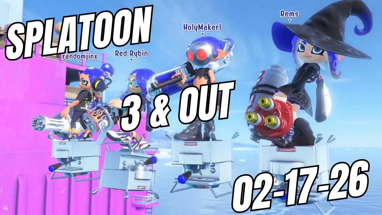 Keeping it Close. Splatoon 3 Gameplay, 3 & Out Session 02-17-26