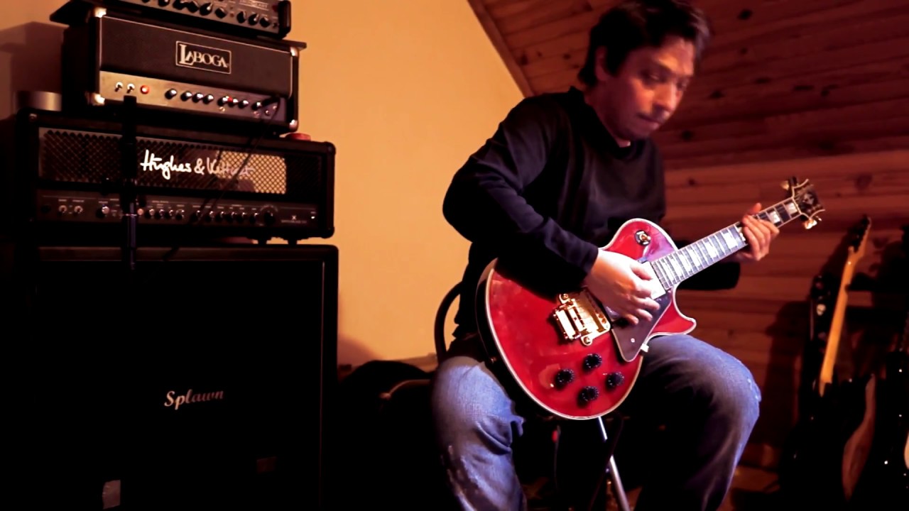 Laboga Caiman 50w head - Splawn 4x12 - Gibson Les Paul Custom