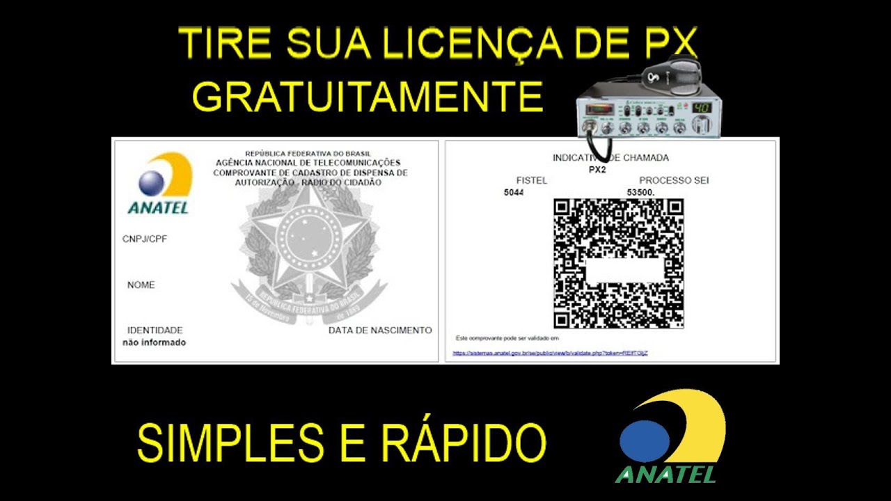 Tire sua licença de PX de uma maneira Simples, Rápido e Gratuito.