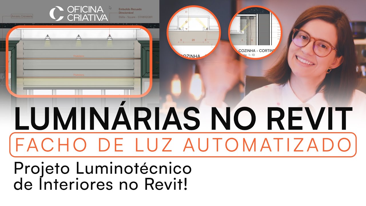 Como Inserir Luminárias no Revit com Facho de Luz na Elevação Automatizado | Projeto Luminotécnico