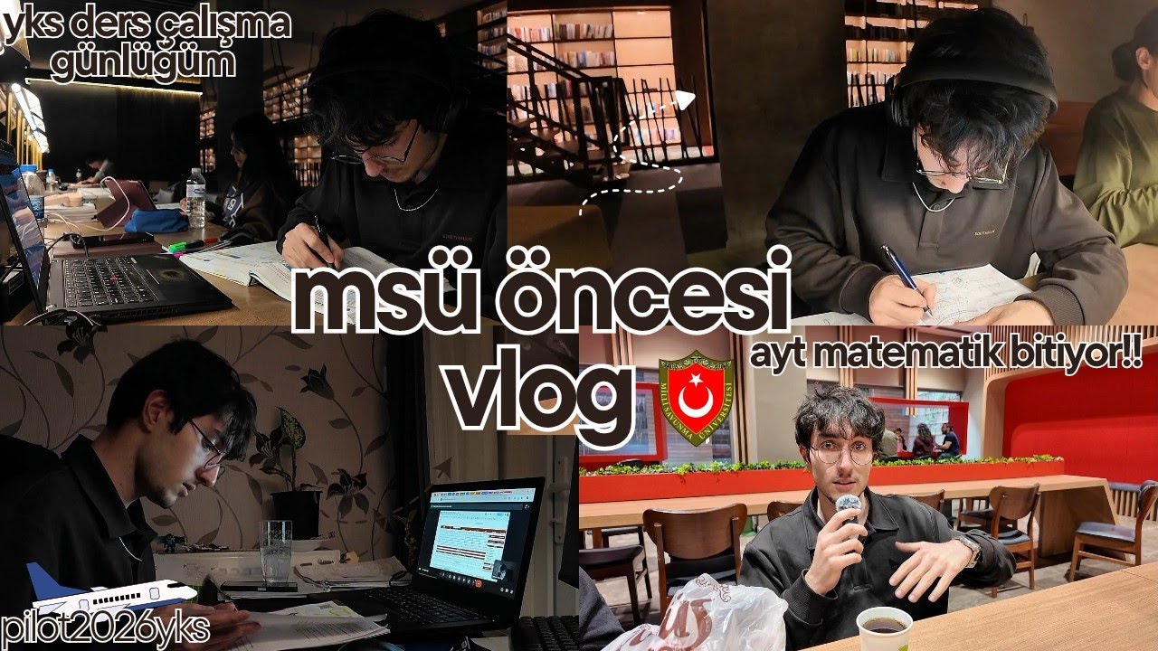 MSÜ Sonrası İzlemelik Vlog 📚 YKS DERS ÇALIŞMA GÜNLÜĞÜM 🛫 pilot2026yks 