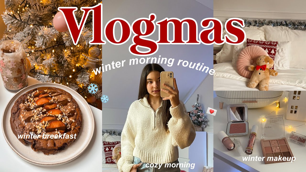 VLOGMAS 2024 / morning routine: zimowa poranna rutyna🎀❄️