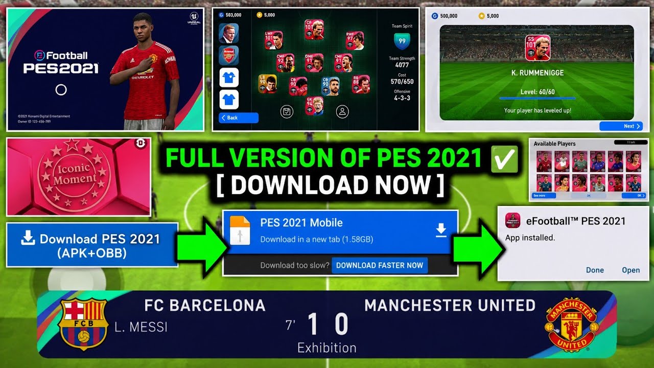 PES 2021 Mobile Patch 2026 🔥 FULL VERSION + OFFLINE Gameplay | Android & iOS