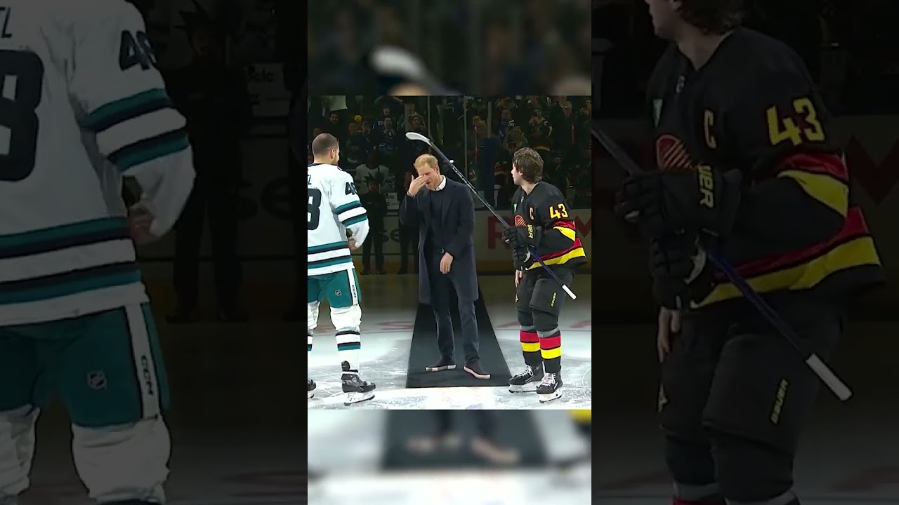Prince Harry drops the puck 👑