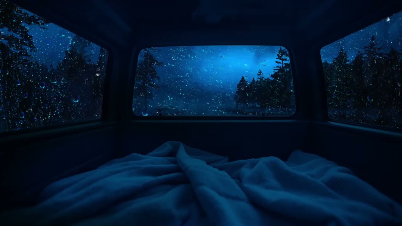 Car Rainstorm Sounds for Peaceful Night Sleep