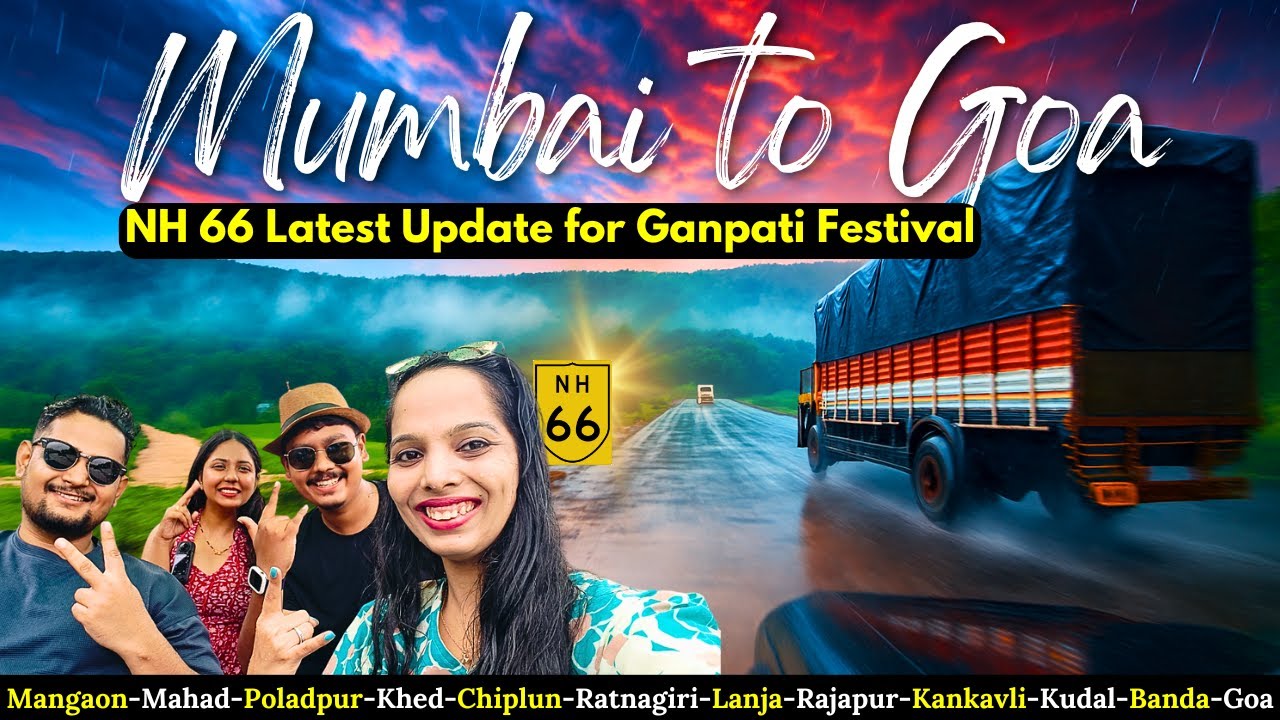 Mumbai to Goa Monsoon NIGHT Drive 🌧️ | NH 66 Road Update 2025 (Don’t Miss This!)