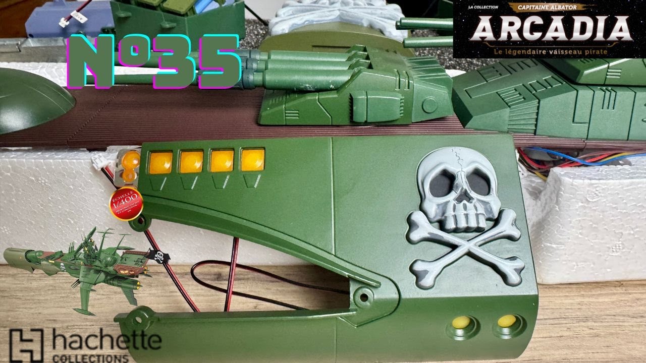 “Arcadia N°35 Hachette Collections : Le légendaire vaisseau d’Albator ! 🚀⚓”