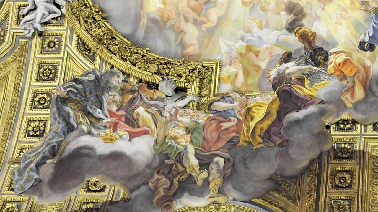 Adoración del Nombre de Jesús en El Gesú, de Baciccia