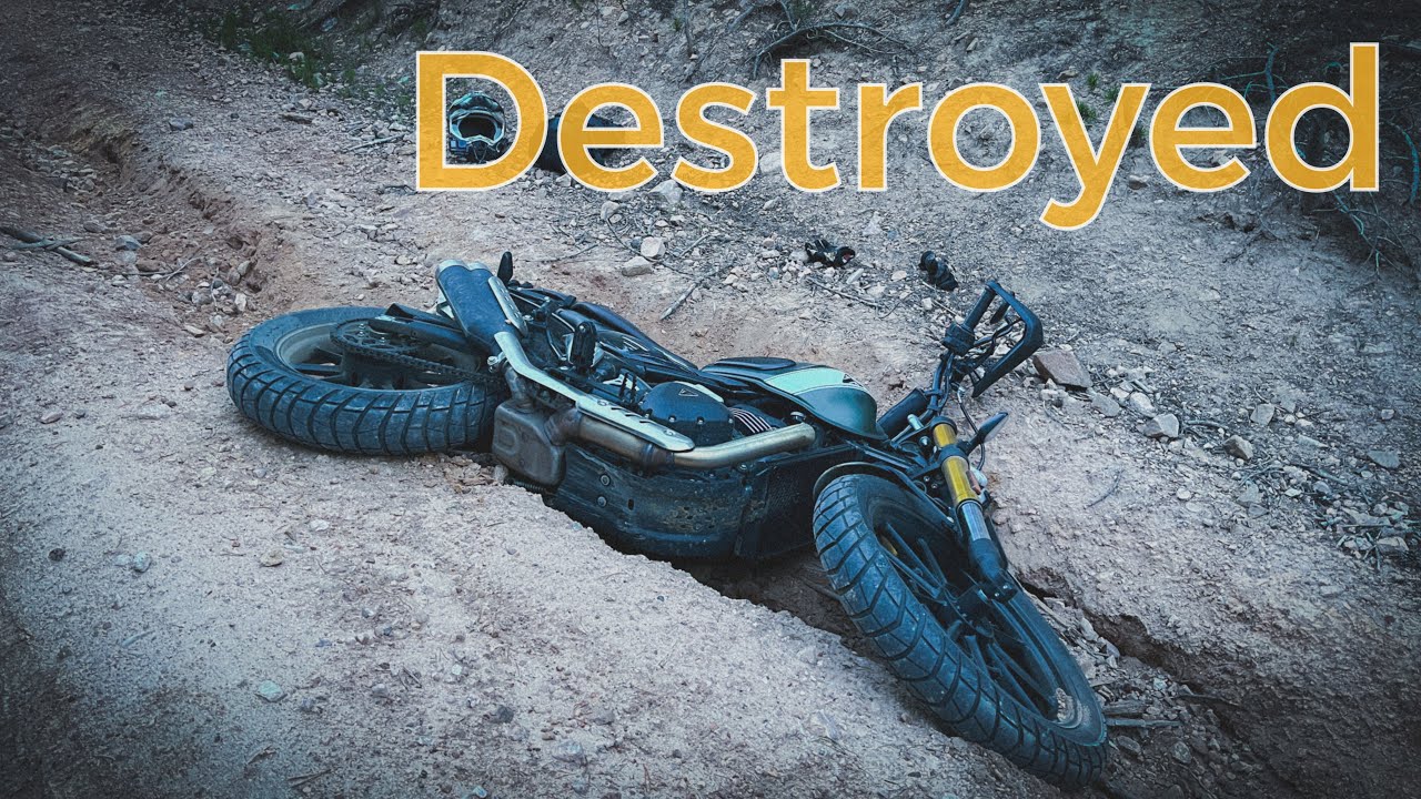 1 Little Spill Off Road Disabled My Triumph Scrambler 400 X and Left me Stranded