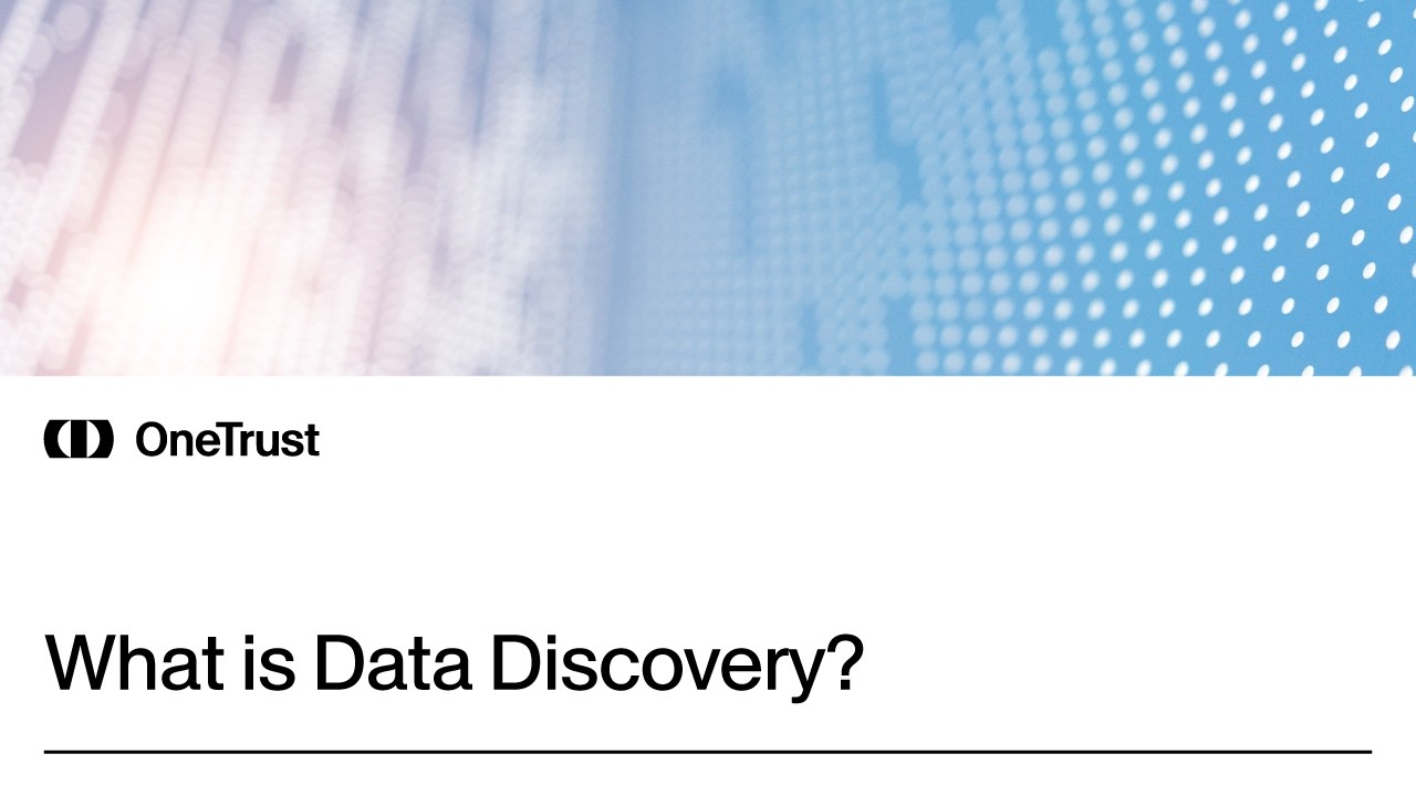 What is data discovery?