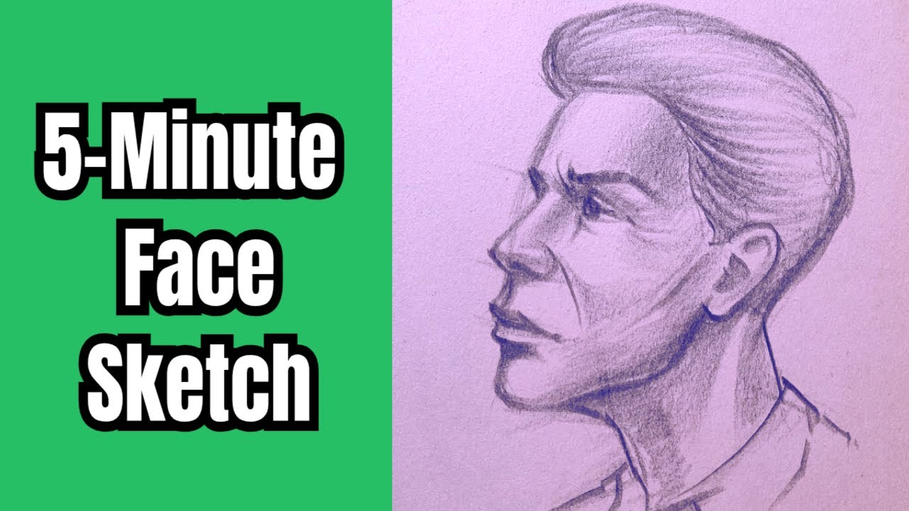 EASY Face Sketching in 5 Minutes | Beginner Friendly | How to Draw a Face l Beginners Tutorial