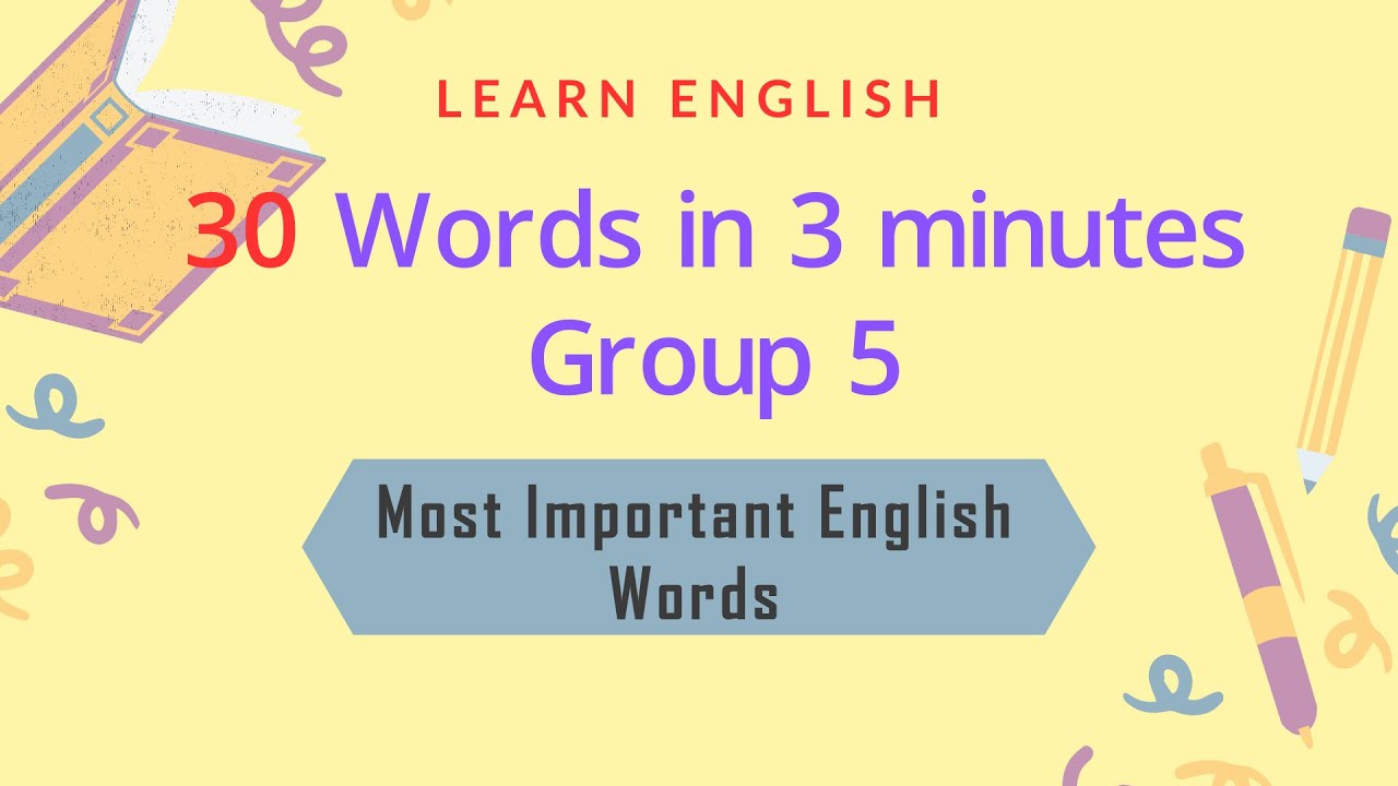 30 English Words in 3 minutes || Gregmat Word Group 5 || English Vocabulary || Learn English