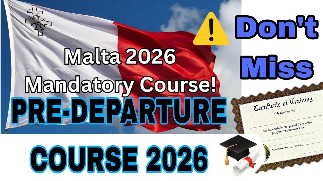 Malta PRE DEPARTURE COURSE 2026: Everything You MUST Know Before Applying for SINGLE WORK PERMIT !