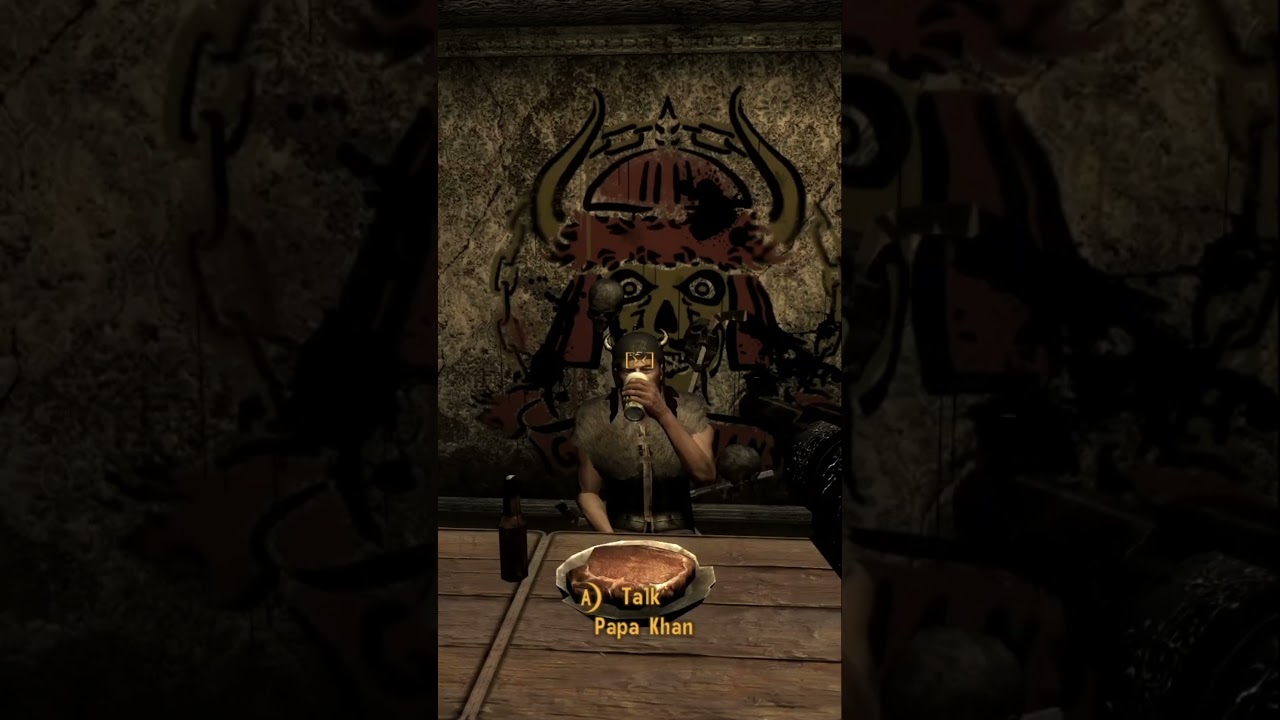 You should be able to fight Papa Khan to become leader of the Great Khans #fallout #newvegas