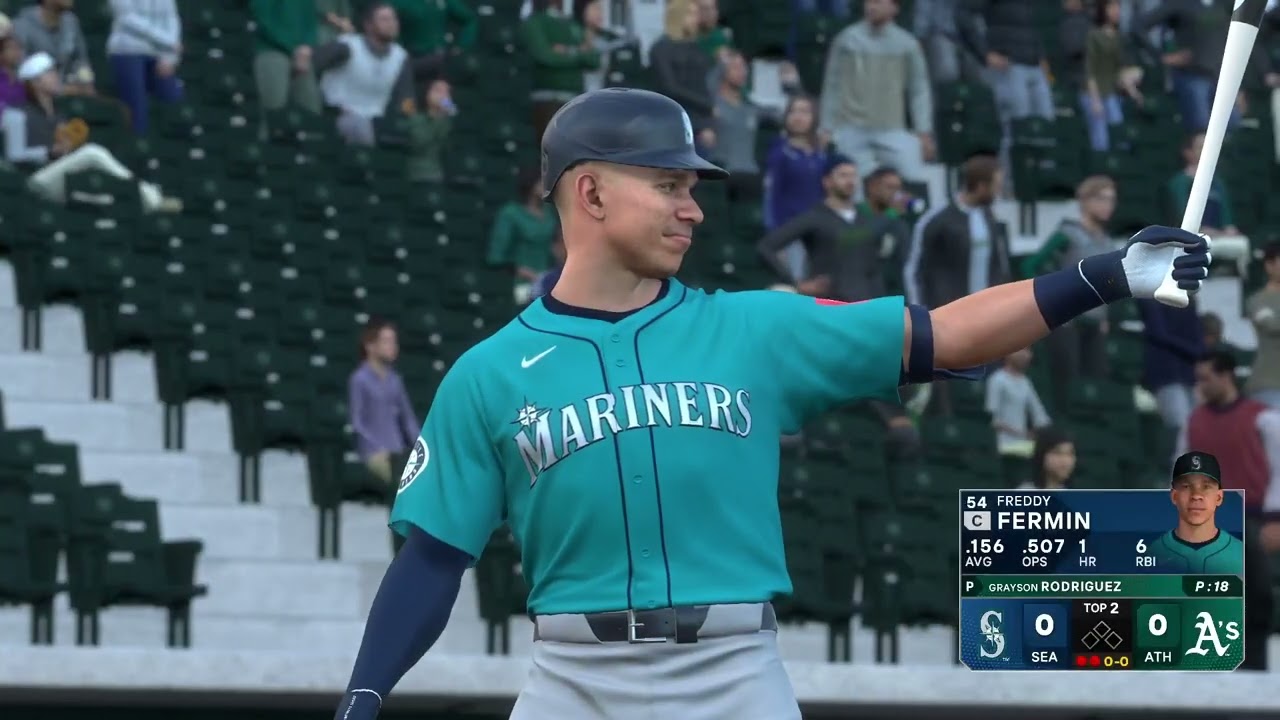 MLB The Show 25 Fantasy Draft Gm#35 SEA-M.Wacha (3-1, 3.31) vs A's-G.Rodriguez (5-1, 2.42)