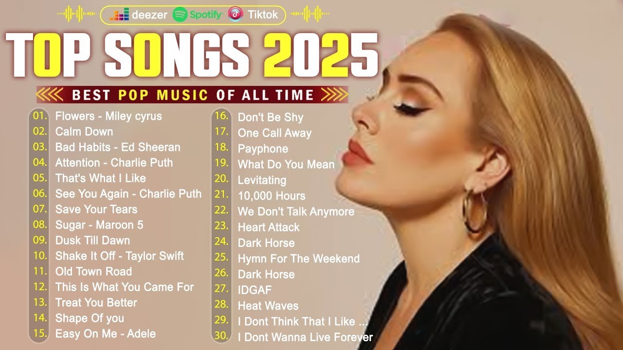 Dua Lipa, Adele, Ed Sheeran, Bruno Mars, Maroon 5, Rihanna, The Weeknd 💎 Billboard Top 50 This Week