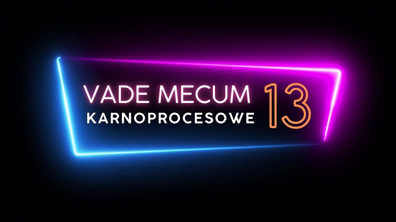 VadeMecum Karnoprocesowe Pawellasa- dział 13