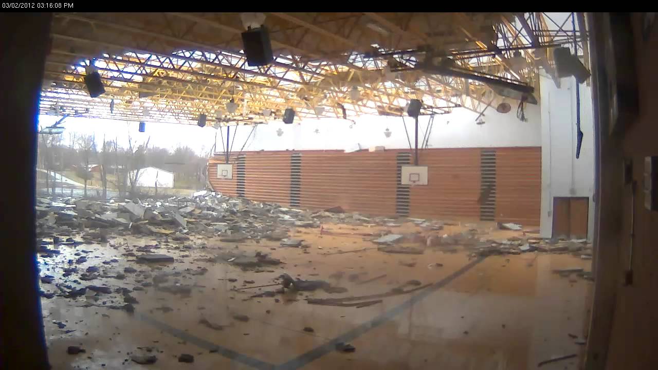 Henryville High Boys Gym Torn Apart by Tornado
