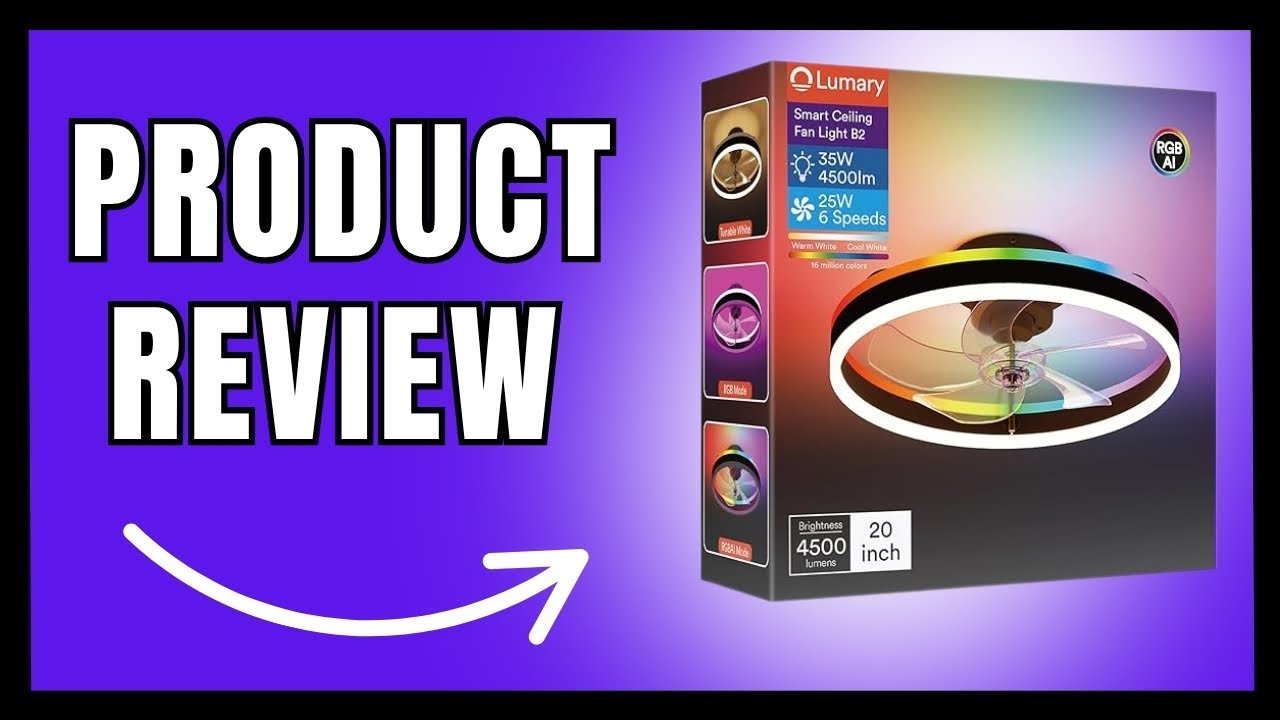 Lumary Smart Ceiling Fan Review | WiFi LED Fan with Alexa & Google Control