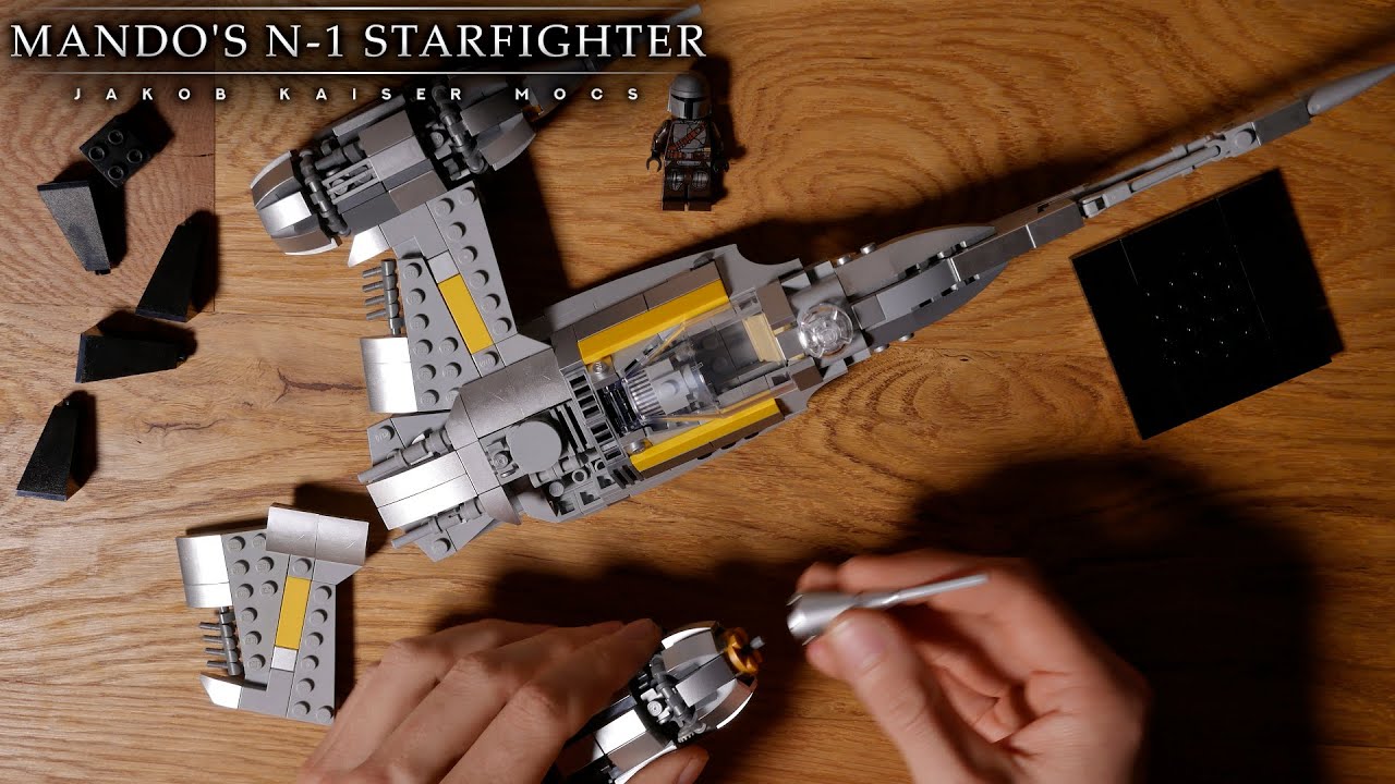 LEGO Star Wars MOC Timelapse: Mando's N-1 Starfighter