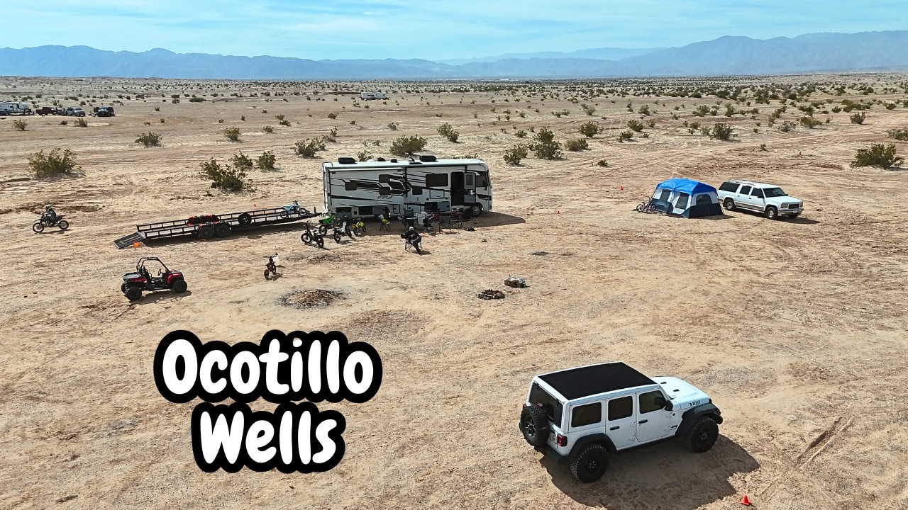 RV Camping in the Desert in Class A Motorhome | Family Adventure at Ocotillo Wells SVRA