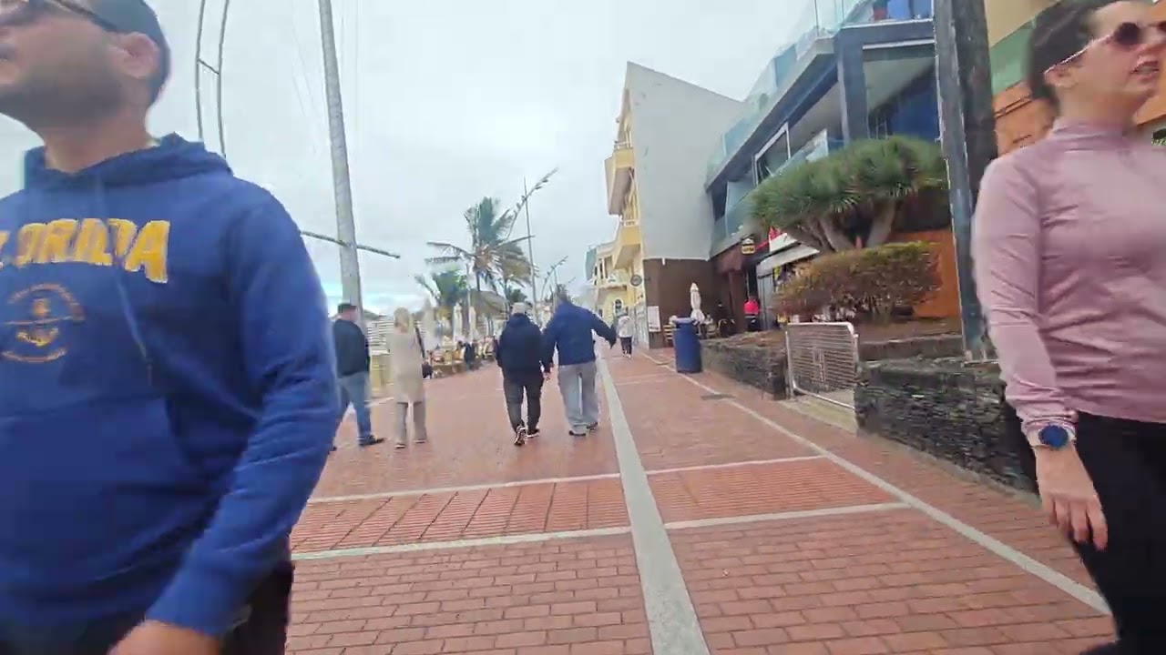 LAS PALMAS DE GRAN CANARIA SPAIN CANTERAS BEACH VIEWS TOUR
