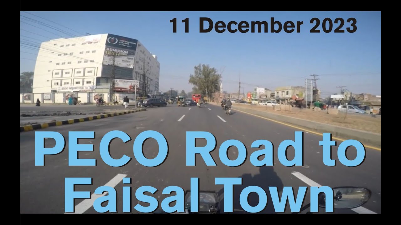 PECO Road to Faisal Town 11th Dec. 2023