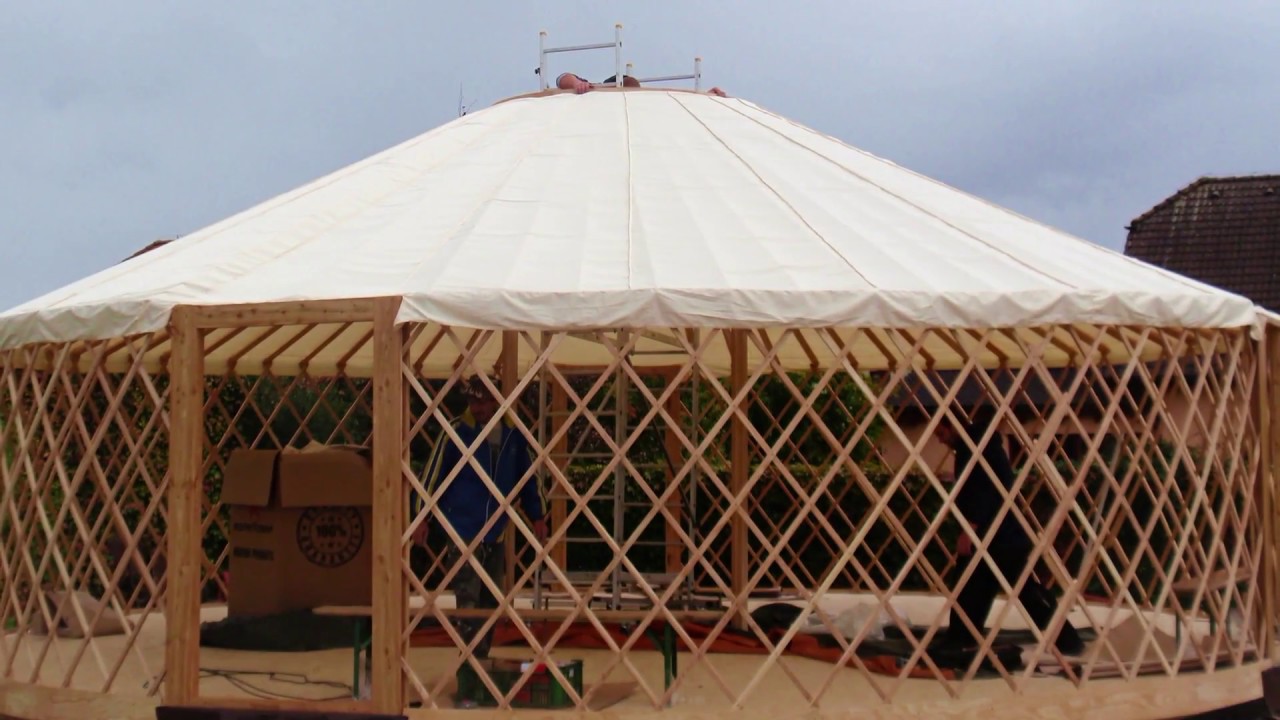 10/2016 - Stavba jurty / Yurt installation / Как это сделано - Юрта / 蒙古包安裝 /