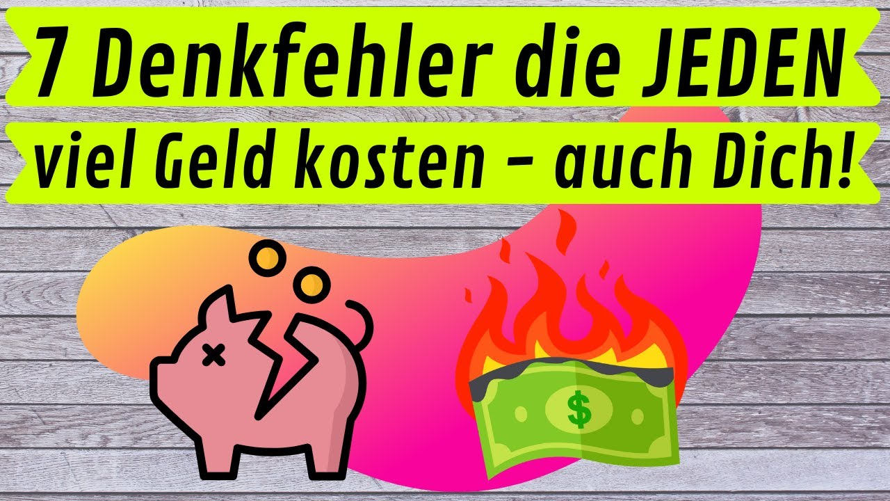 7 gemeine Denkfehler die Dich jeden Tag viel Geld kosten💰🐷| Frugalismus|  sparsam leben| Geld sparen