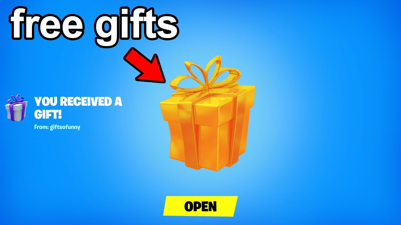I Got 100 Fortnite Gifts For FREE
