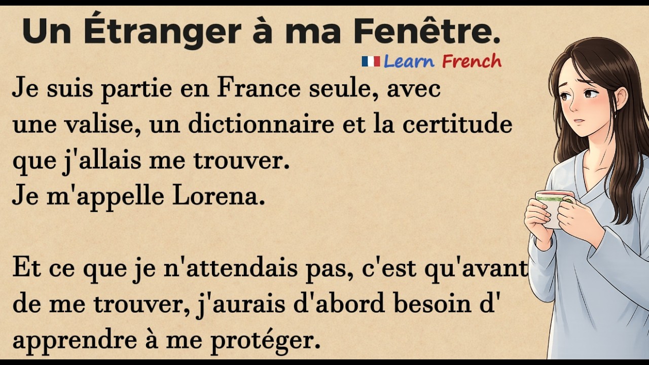 Alone in France..Someone Is Watching Me | Improve Your French Faster with Simple Story