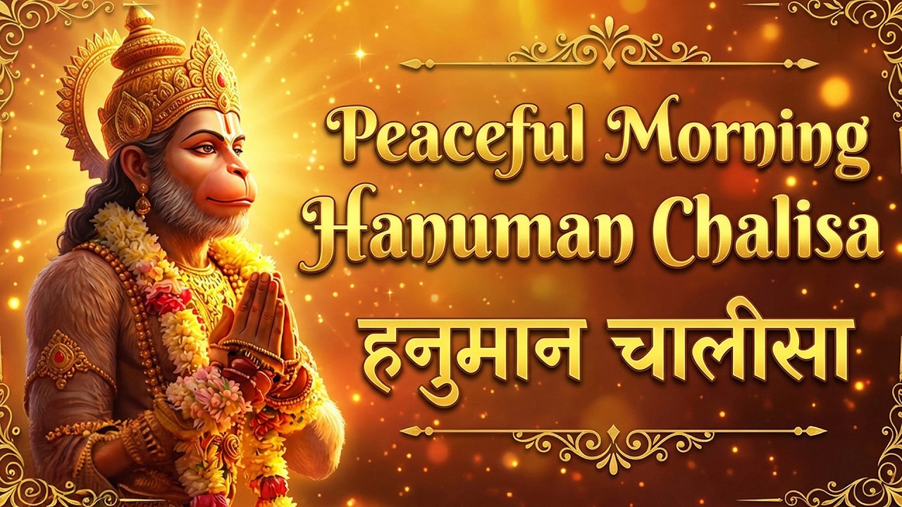 HANUMAN CHALISA - Healing Version 🕉️ | हनुमान चालीसा | Calming Devotional Prayer | Jai Shree Ram