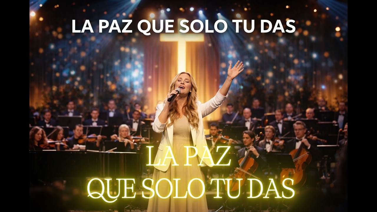 LA PAZ QUE SOLO TU DAS MUSICA SINFONICA CON UNA VOZ HERMOSA
