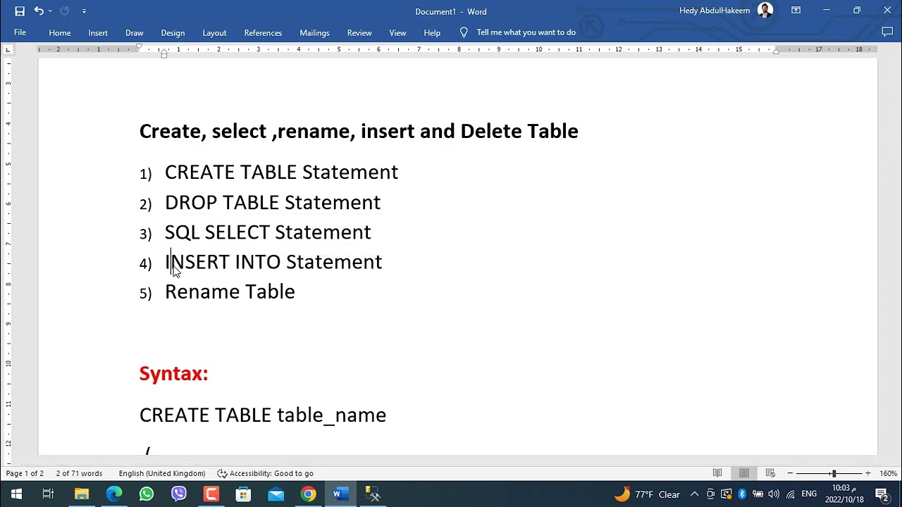 SQL Server وانەى حەفتەم