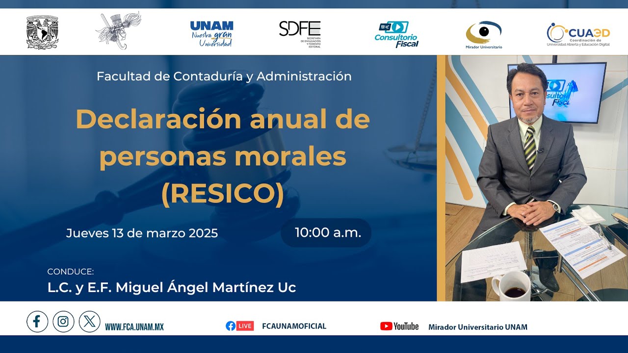 Declaración anual de personas morales (RESICO)