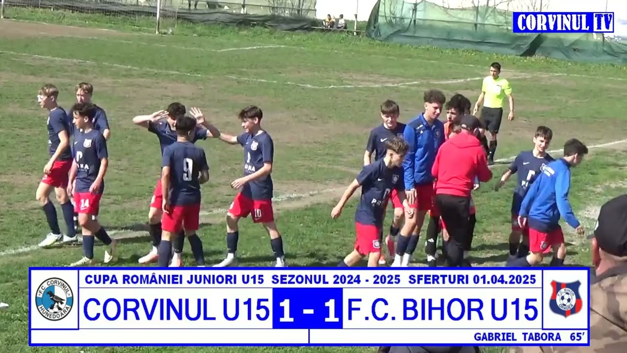 Juniori U15 CORVINUL - F.C. BIHOR (6:7) 01.04.2025