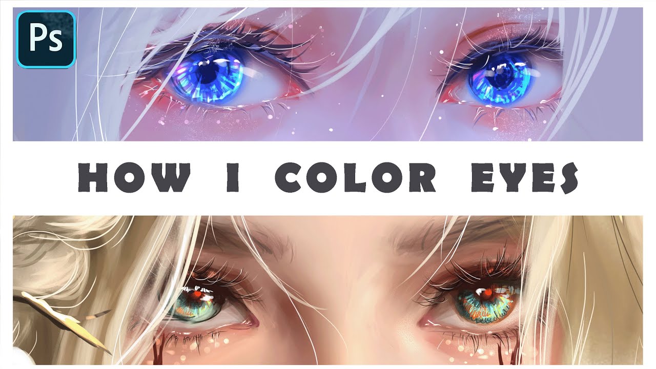 How I Draw and Color Eyes | Semi Realistic Eyes Tutorial