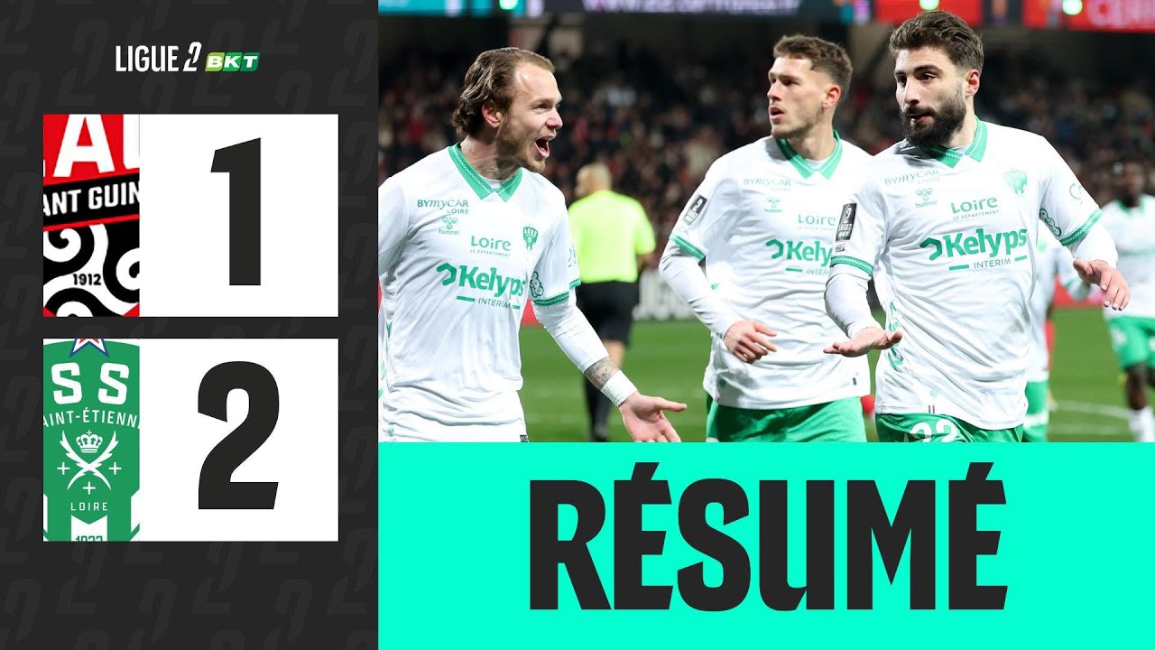 EN AVANT GUINGAMP - AS SAINT-ÉTIENNE (1-2) - 23ème journée - Ligue 2 BKT 25/26