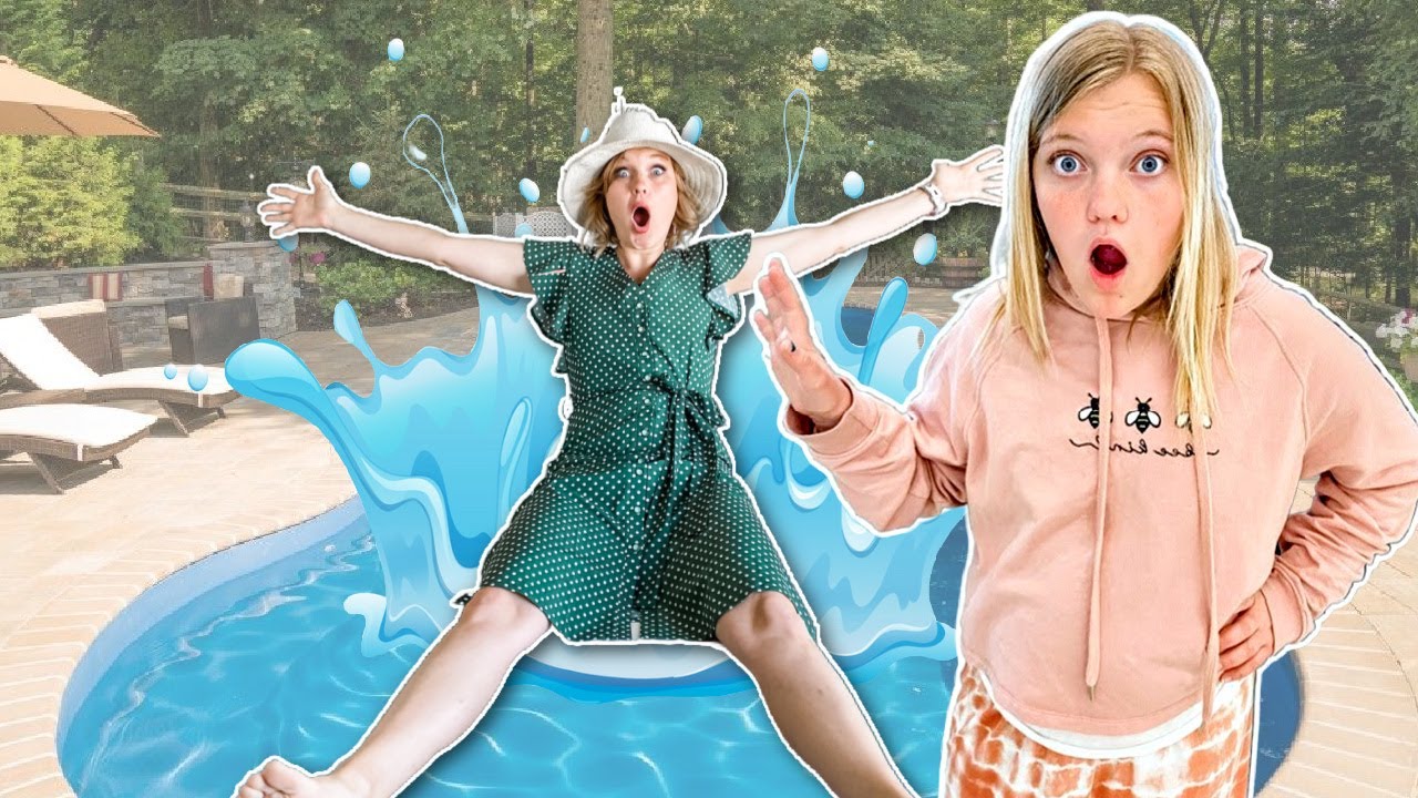 PUSHED My MOM into Our POOL!