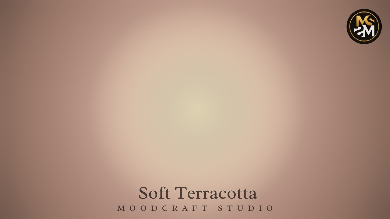 Soft Terracotta Aura Background Loop 4K - Warm Aesthetic Background
