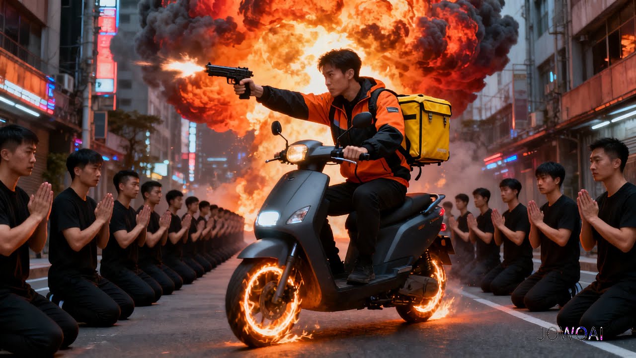 ¡Autos de lujo se inclinan ante un repartidor pobre: era el Dios de la Guerra perdido!