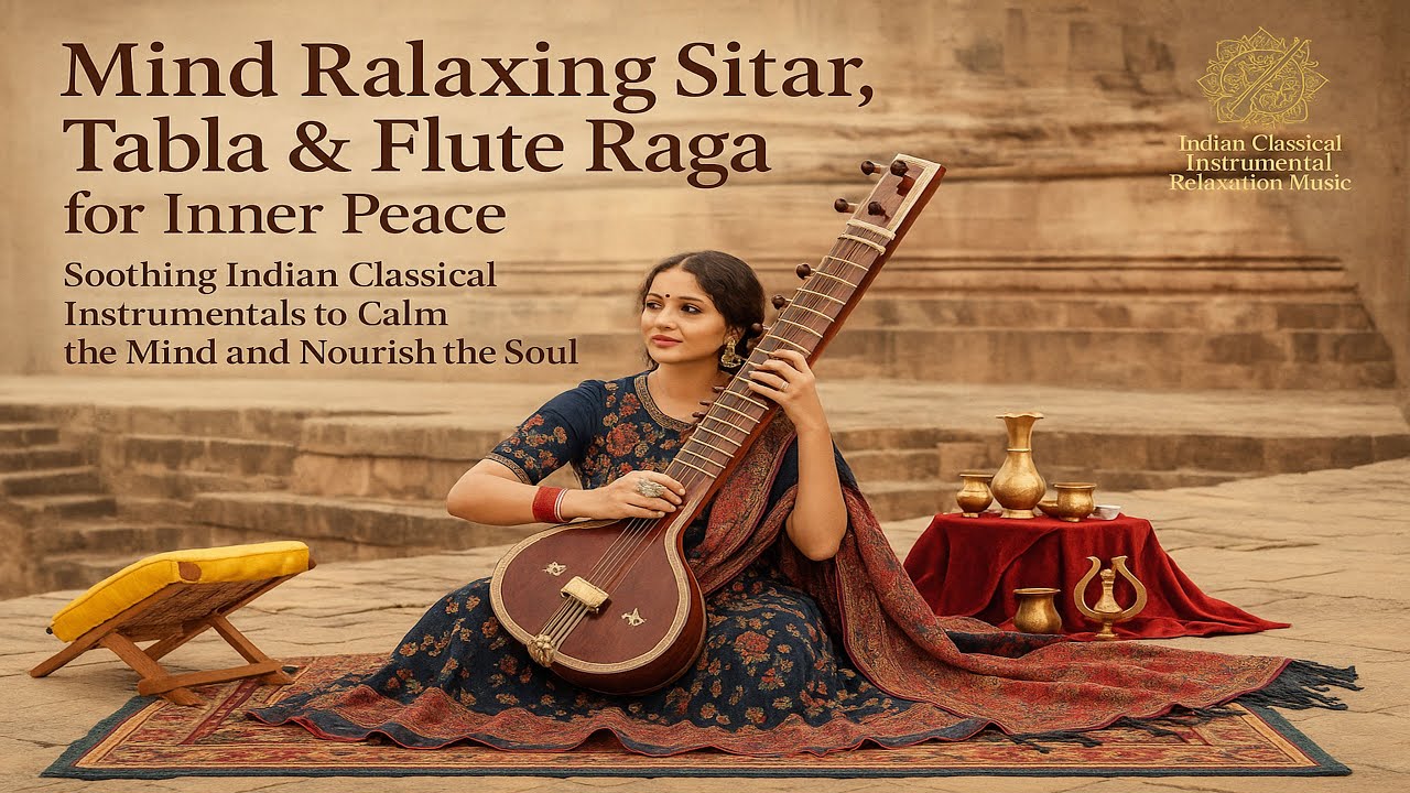 Mind Relaxing Sitar, Tabla & Flute Raga for Inner Peace