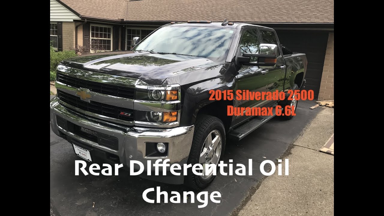 Замена масла в заднем дифференциале 2015 Duramax 2500 Silverado