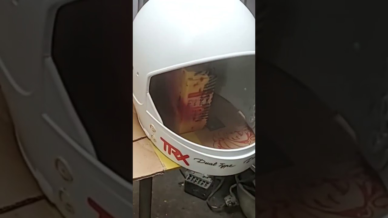 Helm jadul TRX 1 Honda pada masa nya #honda #helm #helmet #trx #trx1