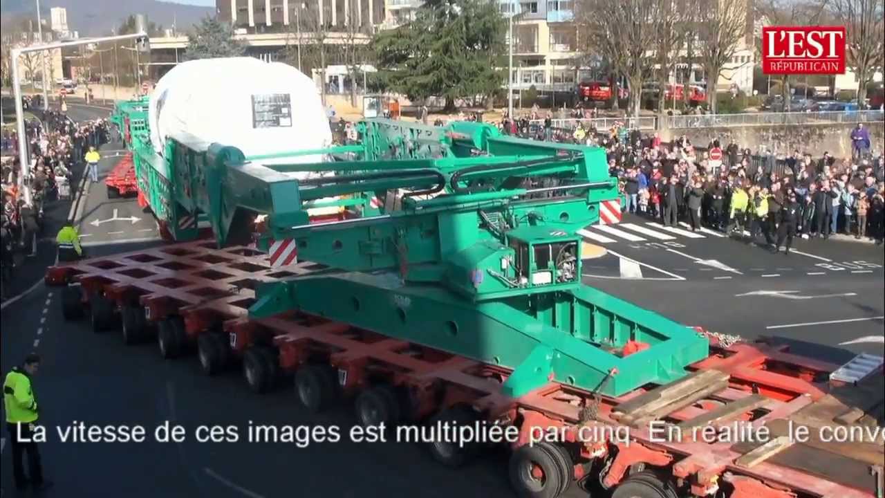 Un convoi de 109 mètres et 819 tonnes traverse Belfort