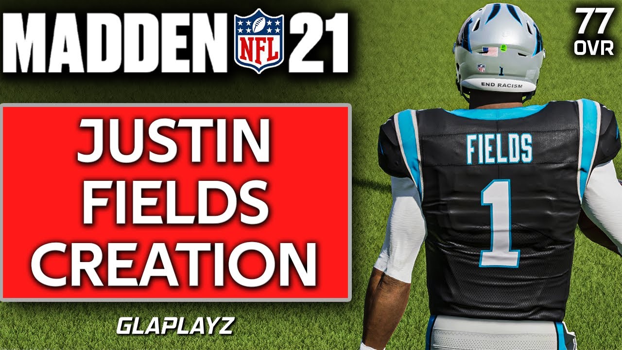 How to make / create QB Justin Fields Madden 21 2021 NFL Draft Ohio State Buckeyes PS4 | Xbox 1 | PC
