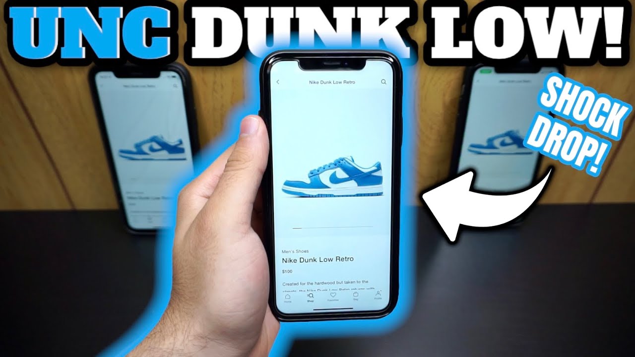 LIVE COP: Nike Dunk Low &ldquo;UNC&rdquo; RESTOCK!